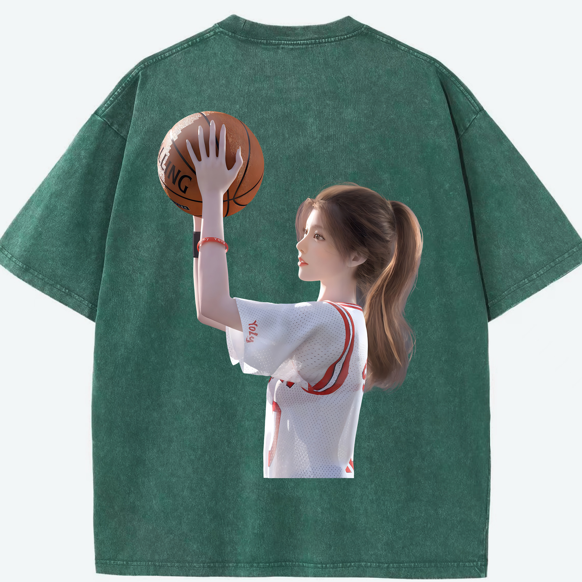 （画像用） SLAM DUNK／スラムダンク 綿100% ヴィンテージ風 半袖Tシャツ（背面プリント）
